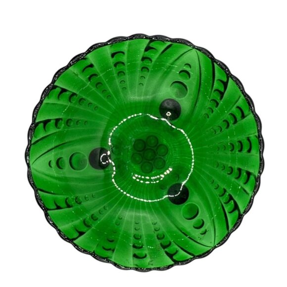 Vintage Anchor Hocking Vibrant Green Bubble Bowls - Picture 3 of 8